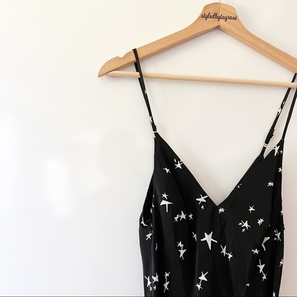 Anthropologie Amanda Uprichard Star Print Silk Mini Dress - Picture 7 of 14